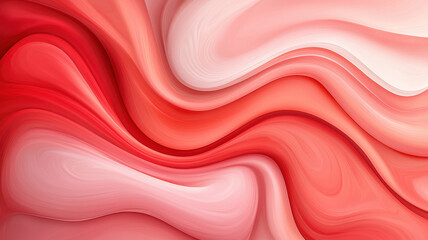 Fototapeta premium Valentine theme, Soft red and pink abstract waves create soothing background design