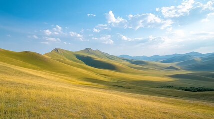 Fototapeta premium Majestic Mountain Landscape Under a Clear Sky