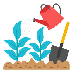 An icon design of watering can © Vectorslab
