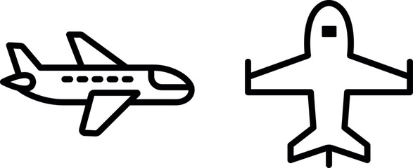 "Minimalist Airplane Icon Vector Design"