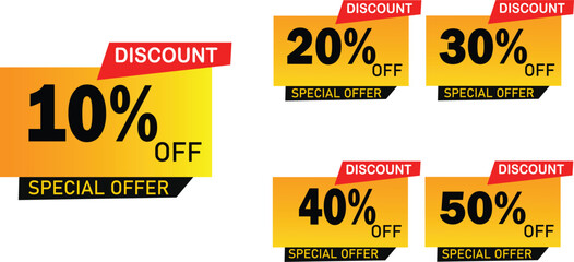 Offer Tag, Discount Tag, Special Offer, Big Sale, Supper Sale Vector Illustration