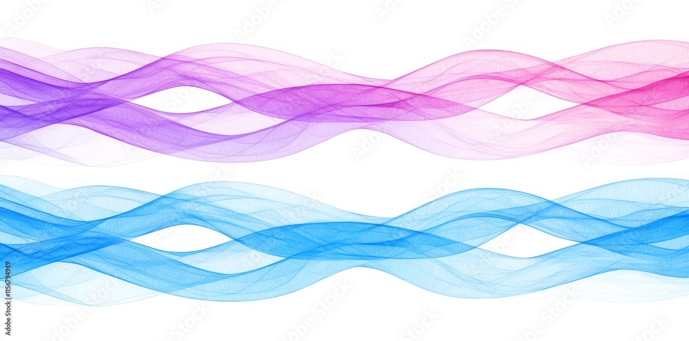 Poster an abstract modern background with luminous waves. a dynamic element with flowing wave lines. a futu
