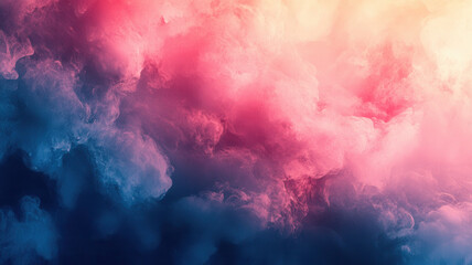 Valentine theme, Vibrant gradient clouds in pink, blue, and purple hues create dreamy atmosphere