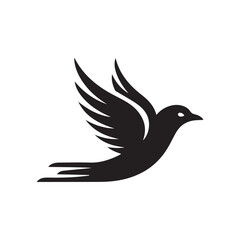 Obraz premium Bird logo icon vector illustration