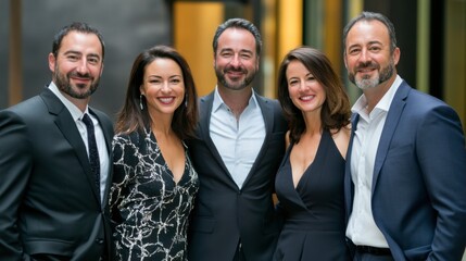 A corporate charity event with influential leaders