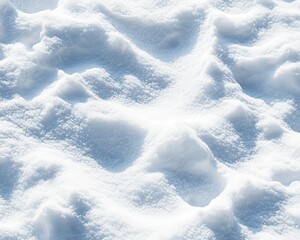 Obraz premium Soft and Freshly Fallen Snow Blanketing the Ground with a Smooth and Textured Surface, Capturing the Essence of Winter's Beauty and Tranquility in Nature