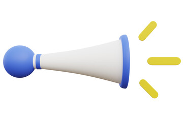 Sports cheering and music concept. 3D illustration