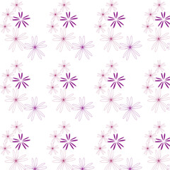 seamless pattern with pink flowers