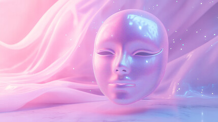 portrait of a woman in a mask