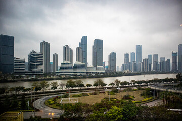 hengqin city skyline 
