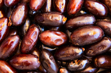 Dates, fresh dates at a market in Cairo, Egypt