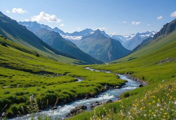 landscape with lake