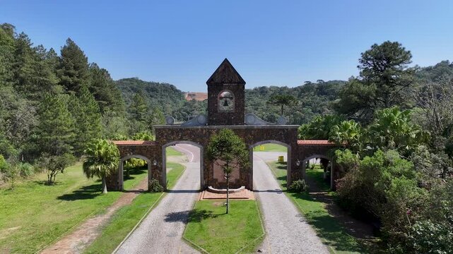 Morretes Brazil. Estrada Da Graciosa At Morretes In Parana Brazil. Historical Road. Winding Landscape. Travel Destination. Estrada Da Graciosa At Morretes In Parana Brazil. Vacation Tourism.