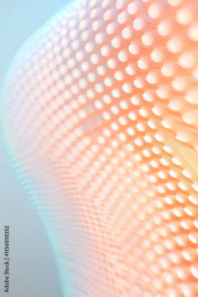 Aufkleber Futuristic Abstract Digital Tunnel with Illuminated Patterns