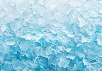 Obraz premium Textured Ice Surface with Blue Tones and Intricate Patterns Creating an Aesthetic Background for Winter Themes and Ice-Related Concepts