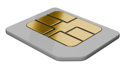 SIM card for mobile phone. Design template.