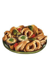 Fried Calamari Illustration