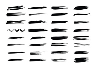 Creative Brush Stroke Elements for Design