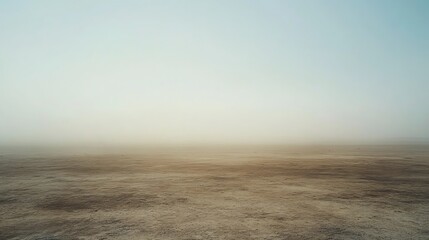 Wide Shot Photo: Mysteriously Enveloping Fog Blankets a Desolate Landscape. AI Generated