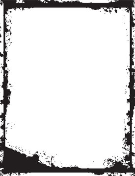 Vector grunge border, grunge border brush, grunge border edge, square grunge border