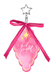 Pink Bag Charm Illustration