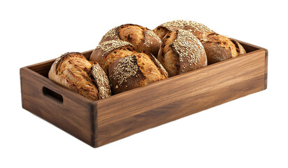 Breadbox Organizer for Fresh Bread - Isolated on White Background