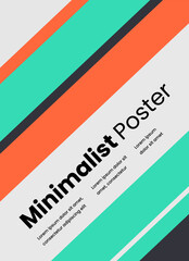 Minimalist poster style background design