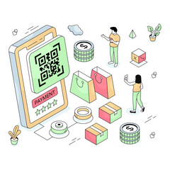 An illustration design of mobile barcode tracking