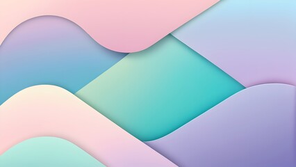 Fototapeta premium a modern pastel gradient background with layered shapes and soft, smooth transitions.