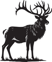 Silhouette of a deer