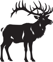 Silhouette of a deer