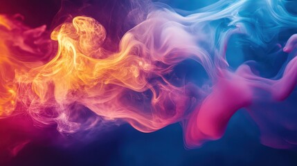 Obraz premium Fluid abstract smoke trails