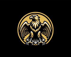 Eagle logo design icon vector template. 