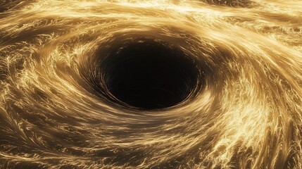 Captivating Spiral Vortex Phenomenon   Swirling Tornado like Whirlpool of Golden Energy and Movement