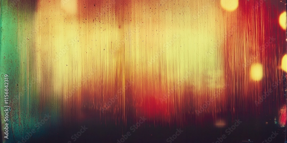 Poster colorful background with a red stripe
