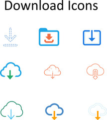Desktop Download Icon Rounded Minimal Outline
