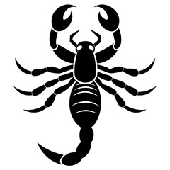  scorpion silhouette vector art illustration