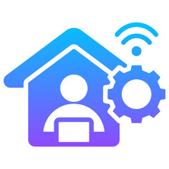 Working At Home Icon