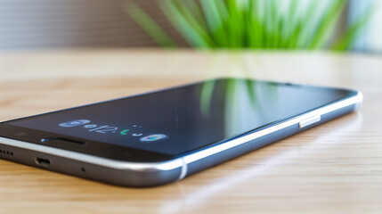 Sleek smartphone showcasing clean mobile operating system interface with minimal icons and modern layout, emphasizing intuitive design and functionality for tech enthusiasts and professionals.