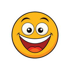 Fototapeta premium excited smiley face.eps