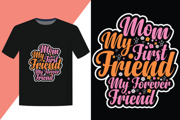 Mom T-shirt design vector