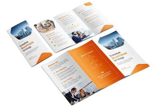 Business Trifold Brochure Layout