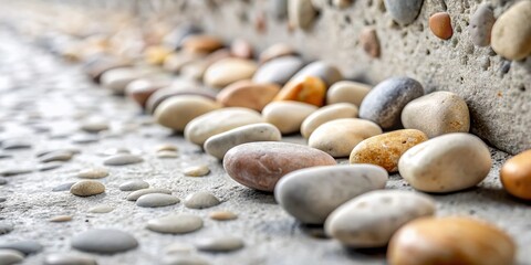 Beige, Gray & White Stone Concrete Texture Background - Architectural Design Element