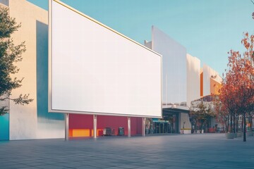Blank Billboard Mockup on City Street