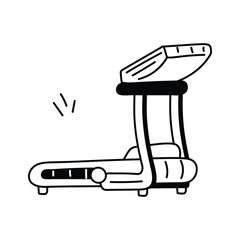 Machine for running and walking workouts indoors