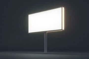 Blank Billboard  at Night  