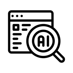 Research line icon