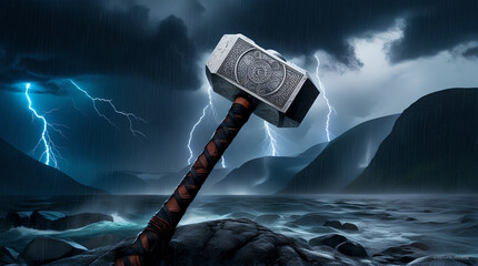 Mjolnir - the hammer of the Scandinavian god Thor
