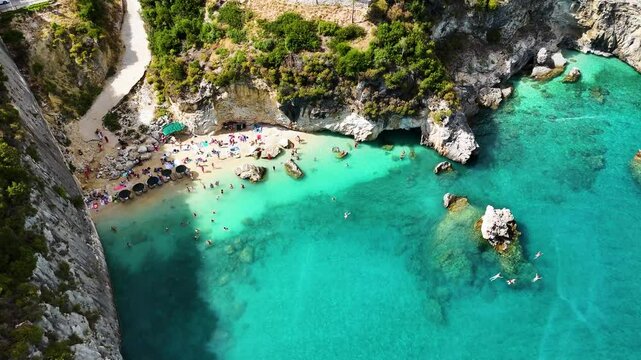 Xigia Pelagaki Beach, on the coast of Zakynthos, Greece
