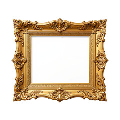 antique gold frame Transparent PNG
